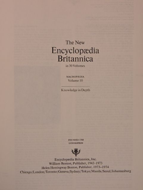 The New Encyclopaedia Britannica in 30 Volumes - Macropaedia 10 [antikvár]