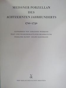 Hilde Rakebrand - Meissner Porzellan des Achtzehnten Jahrhunderts [antikvár]