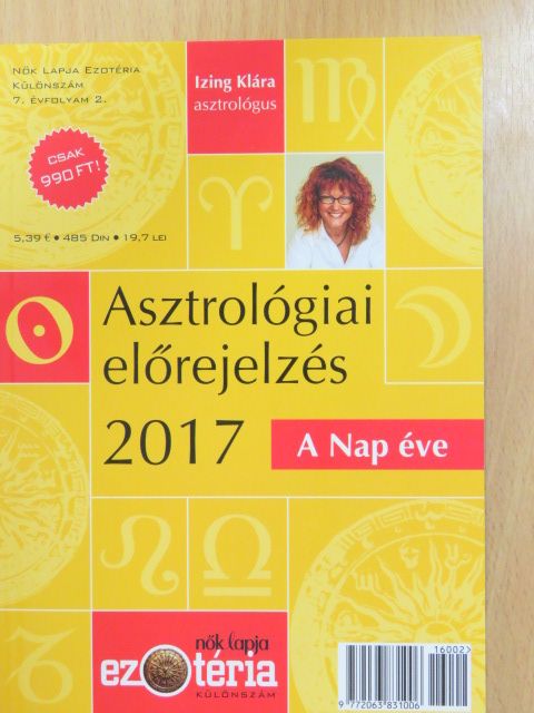 Izing Klára - Asztrológiai előrejelzés 2017 - A Nap éve [antikvár]