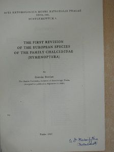 Zdenek Boucek - Acta Entomologica Musei Nationalis Pragae 1951. XXVII/Supplementum 1. [antikvár]