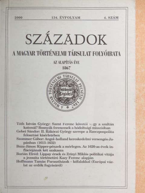 Anderle Ádám - Századok 2000/4. [antikvár]