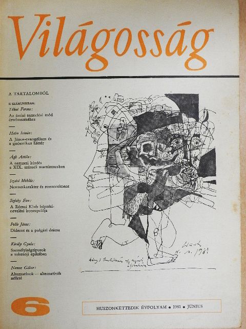 Ágh Attila - Világosság 1981. június [antikvár]