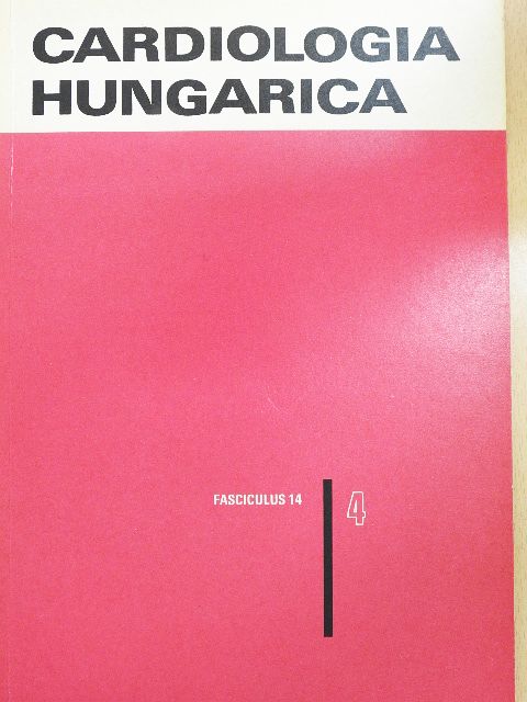 Dr. Kiss Zoltán - Cardiologia Hungarica 1985/4. [antikvár]