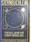 Robert Henseling - Sternbüchlein für 1918. (gótbetűs) [antikvár]