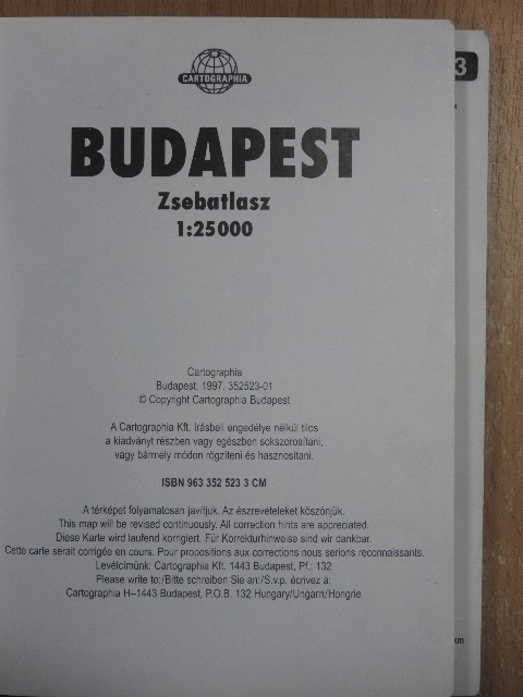 Budapest zsebatlasz [antikvár]