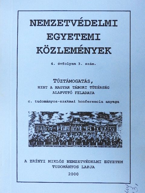 Dr. Enzsöl Gyula - Nemzetvédelmi egyetemi közlemények 2000/3. [antikvár]