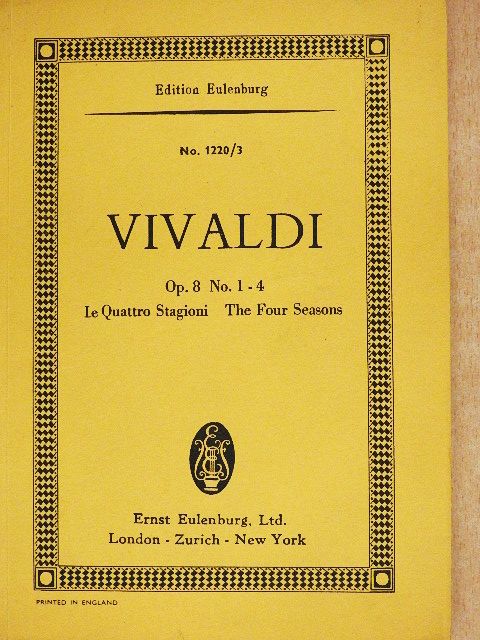 Antonio Vivaldi - Le Quattro Stagioni No. 1-4. [antikvár]