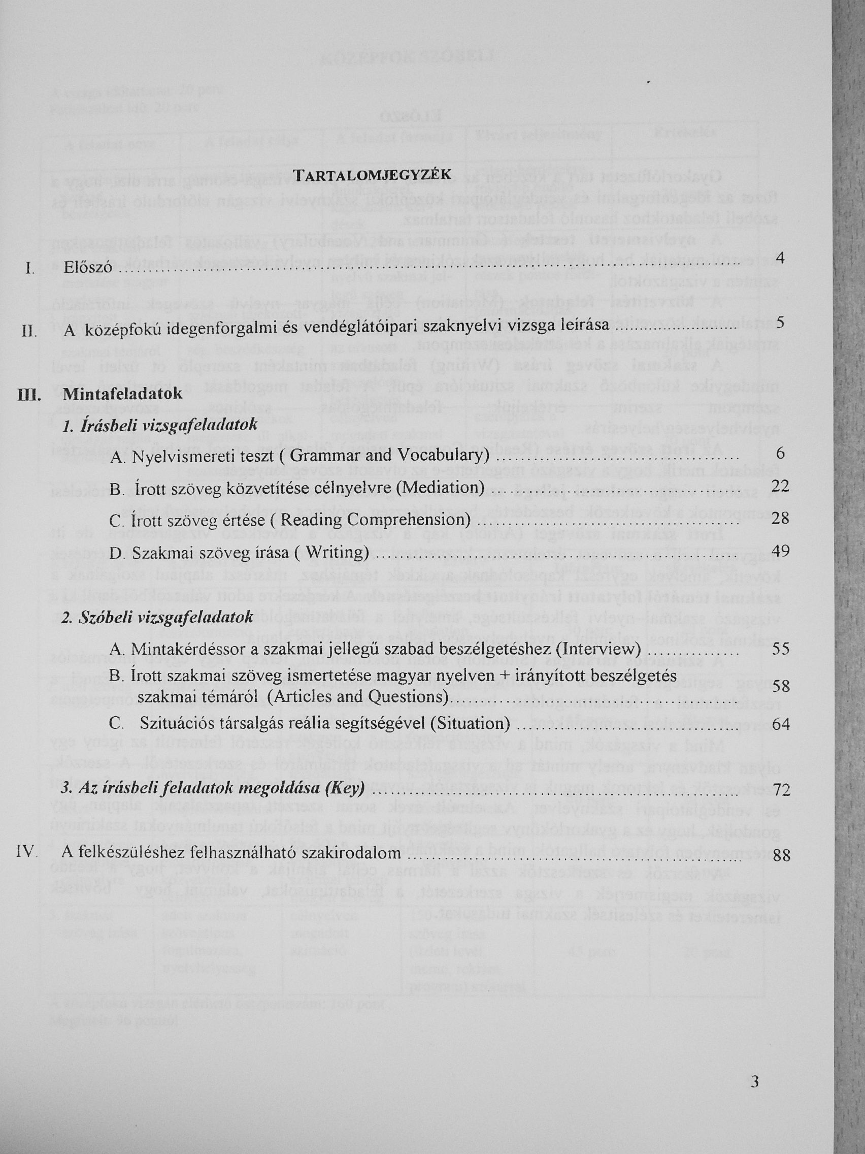 Benke Eszter - Mock Exam Pack for the Intermediate Examination for Tourism and Catering 1. [antikvár]