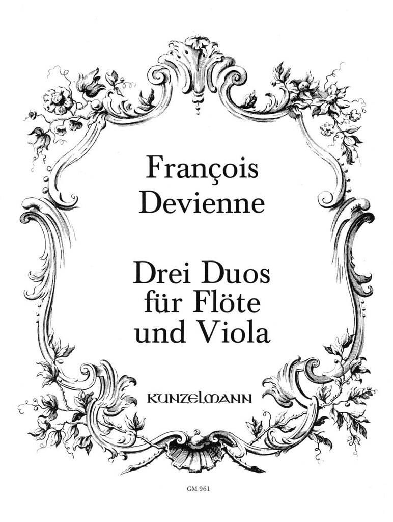 DEVIENNE, FRANCOIS - DREI DUOS FÜR FLÖTE UND VIOLA (ULRICH DRÜNER)