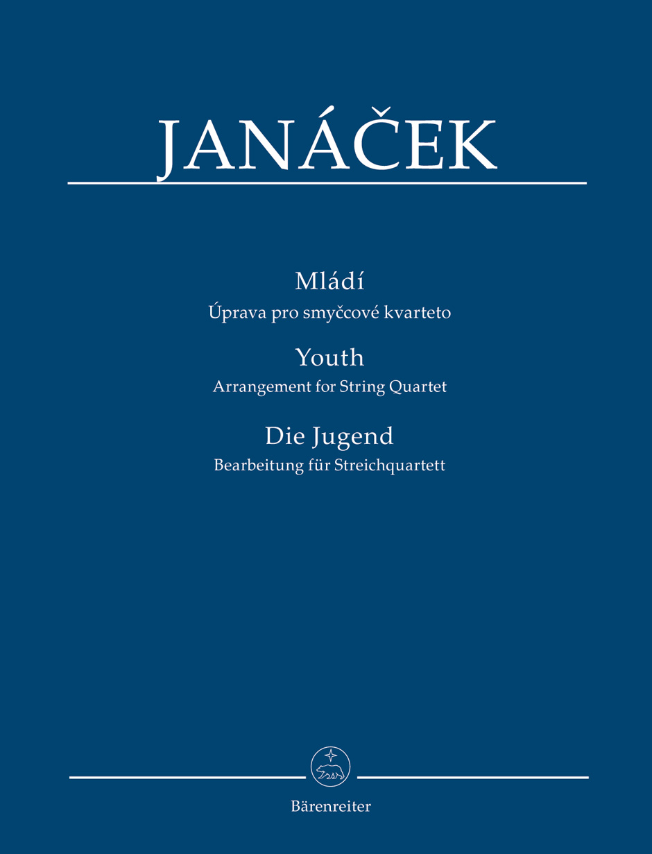 JANÁCEK - DIE JUGEND. BEARBEITUNG FÜR STREICHQUARTETT, STUDIENPARTITUR