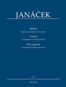 JANÁCEK - DIE JUGEND. BEARBEITUNG FÜR STREICHQUARTETT, STUDIENPARTITUR
