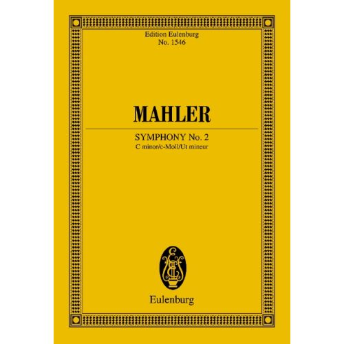 MAHLER - SYMPHONY NO.2 c MINOR. TASCHENPARTITUR