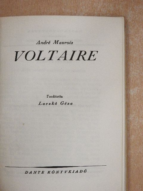 André Maurois - Voltaire [antikvár]