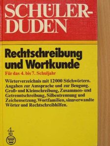 Schülerduden Rechtschreibung und Wortkunde [antikvár]