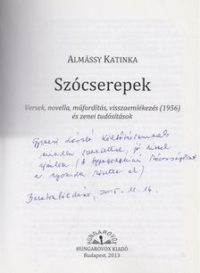 Almássy Katinka - Szócserepek (dedikált) [antikvár]