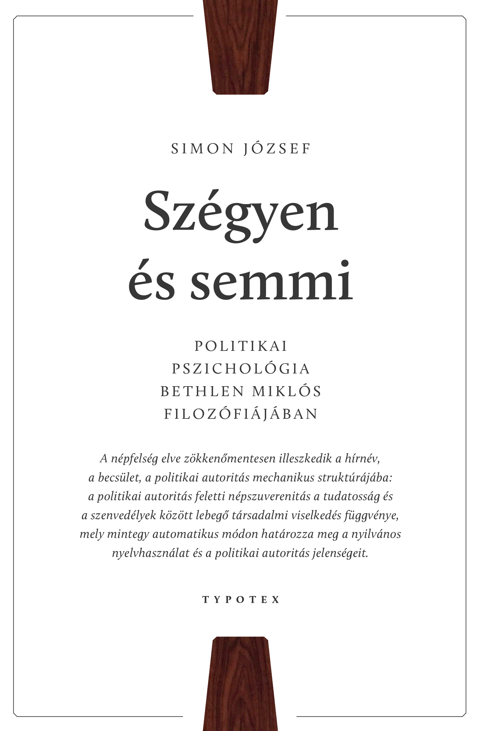 Simon József - Szégyen és semmi [eKönyv: pdf]