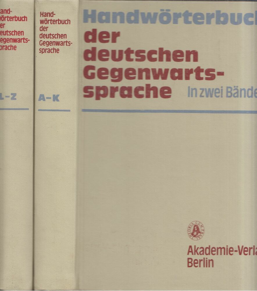 Günter Kempcke - Handwörterbuch der deutschen Gegenwartssprache  I-II. [antikvár]