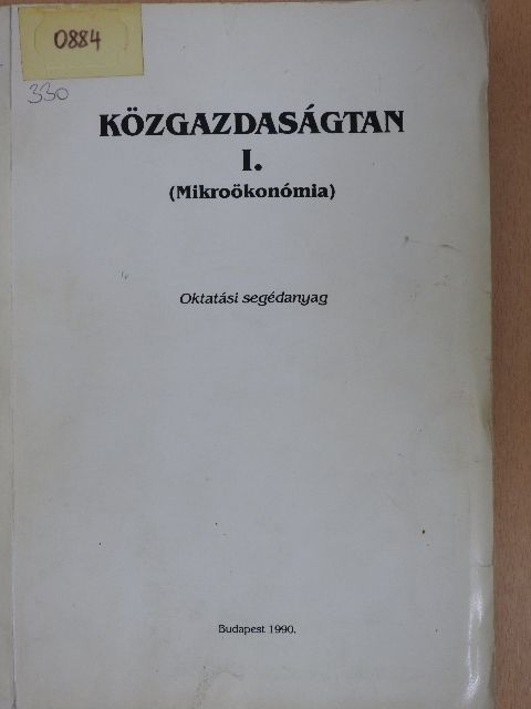 Dr. Nagy Lajos - Közgazdaságtan I. [antikvár]