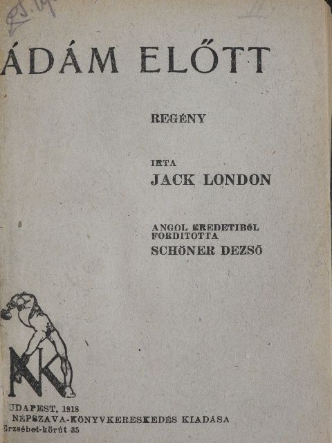 Jack London - Ádám előtt [antikvár]