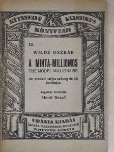 Oscar Wilde - A minta-milliomos [antikvár]