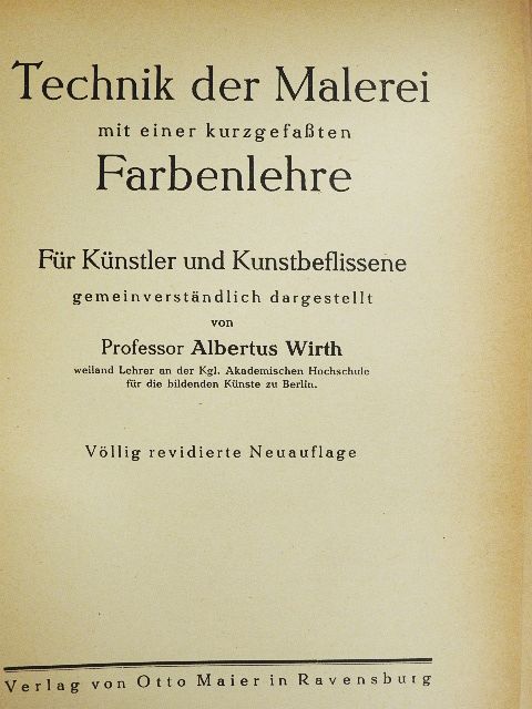 Ferdinand Nockher - Technik der Malerei mit einer kurzgefaßten Farbenlehre/A képnézés és képalkotás művészete/Kohle und Tempera/Aquarellmalerei/Ölmalerei [antikvár]
