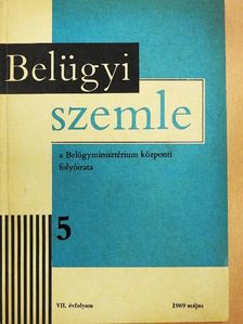 Czövek Imre - Belügyi szemle 1969. május [antikvár]