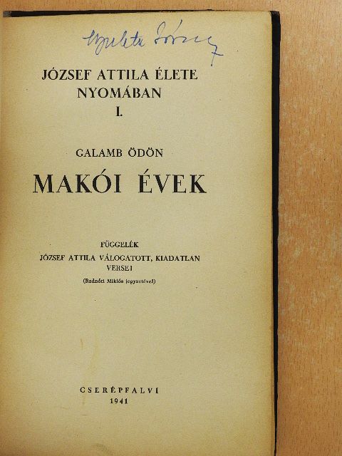 Galamb Ödön - Makói évek [antikvár]