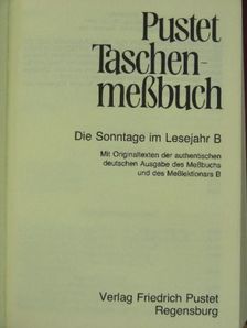 Pustet Taschenmeßbuch [antikvár]