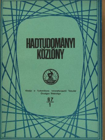 Dr. Berkics László - Hadtudományi Közlöny 1967/1. [antikvár]