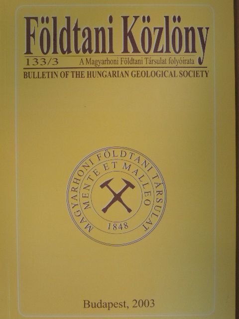 Babinszki Edit - Földtani Közlöny 2003/3. [antikvár]