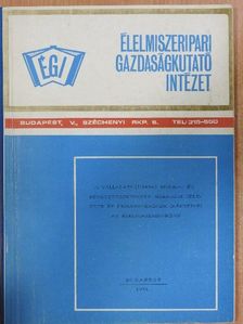 A vállalati (üzemi) munka- és rendszerszervezés jelenlegi helyzete és fejlesztésének irányelvei az élelmiszeriparban [antikvár]