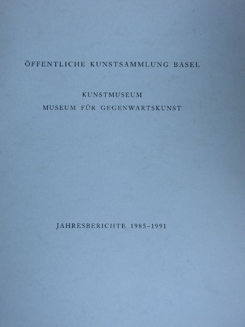 Öffentliche Kunstsammlung Basel [antikvár]