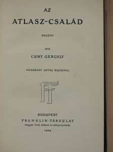 Csiky Gergely - Az Atlasz-család [antikvár]