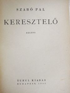 Szabó Pál - Keresztelő [antikvár]