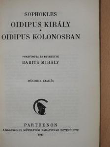 Sophokles - Oidipus király/Oidipus Kolonosban [antikvár]