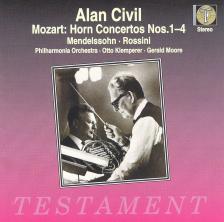 MOZART; MENDELSSOHN; ROSSINI - HORN CONCERTOS CD CIVIL, KLEMPERER
