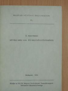 É. Kiss Sándor - Révész Imre 1853. évi helynévgyűjteménye [antikvár]