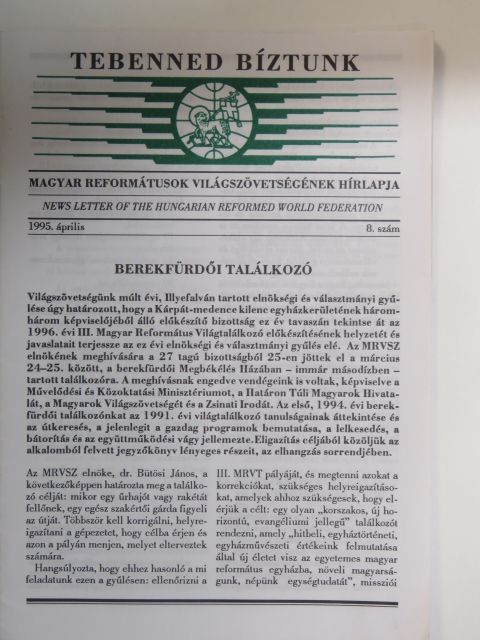 Tebenned bíztunk 1995. április [antikvár]