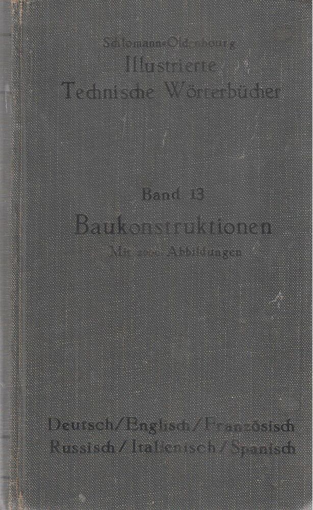 A. Schlossmann - Baukonstruktionen [antikvár]