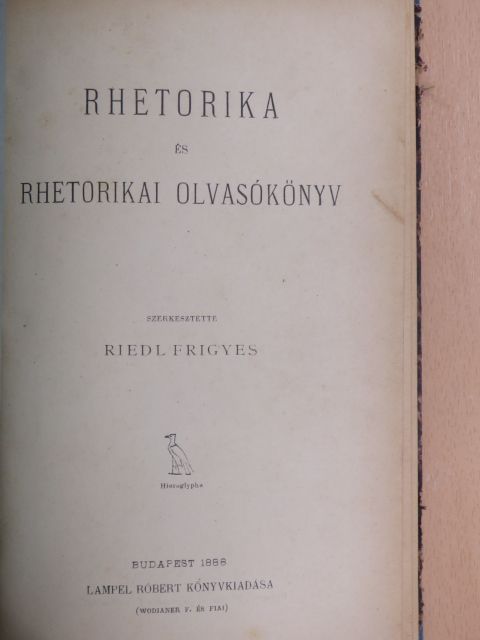 Arany János - Rhetorika és rhetorikai olvasókönyv [antikvár]
