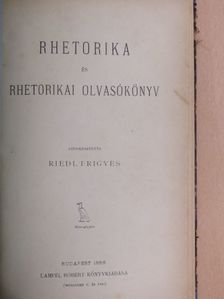 Arany János - Rhetorika és rhetorikai olvasókönyv [antikvár]