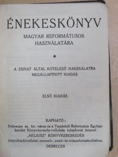 Énekeskönyv [antikvár]