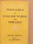 Peter Roget - Everyman's Thesaurus of English Words and Phrases [antikvár]