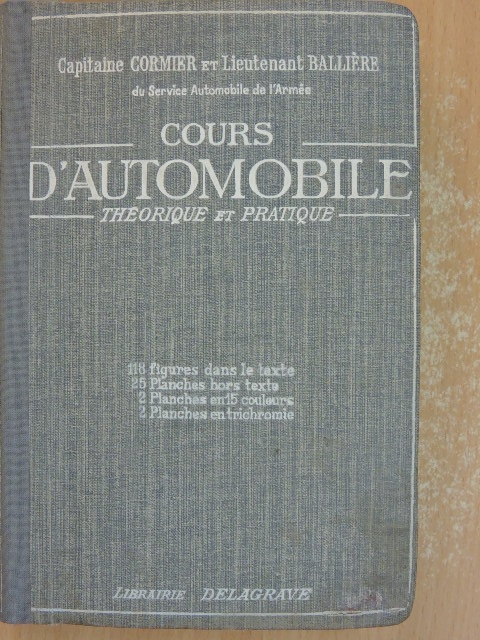 Capitaine Cormier - Cours D'Automobile [antikvár]