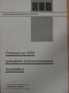 Kincses István - Útmutató az NDK szabadalmi dokumentumainak kutatásához [antikvár]