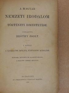 Bessenyei György - A magyar nemzeti irodalom történeti ismertetése I. [antikvár]