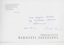 Harsányi Zsuzsanna (dedikált) [antikvár]