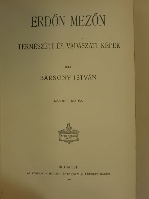 Bársony István - Erdőn mezőn [antikvár]