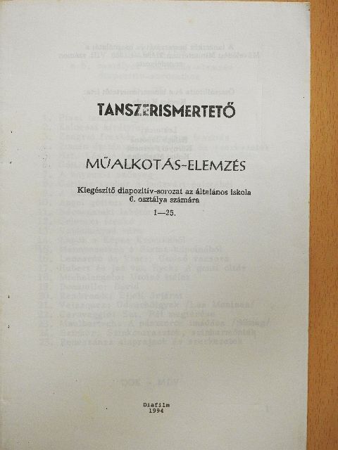 Kovács Károly - Tanszerismertető [antikvár]