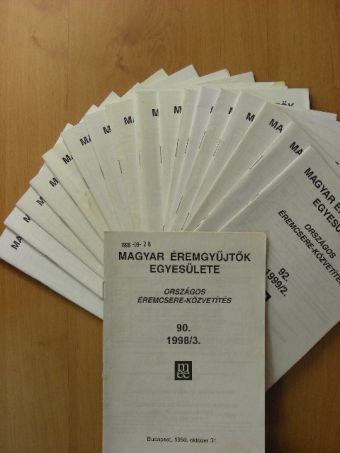 Országos éremcsere-közvetítés 1998-2008 (vegyes számok) (19 db) [antikvár]